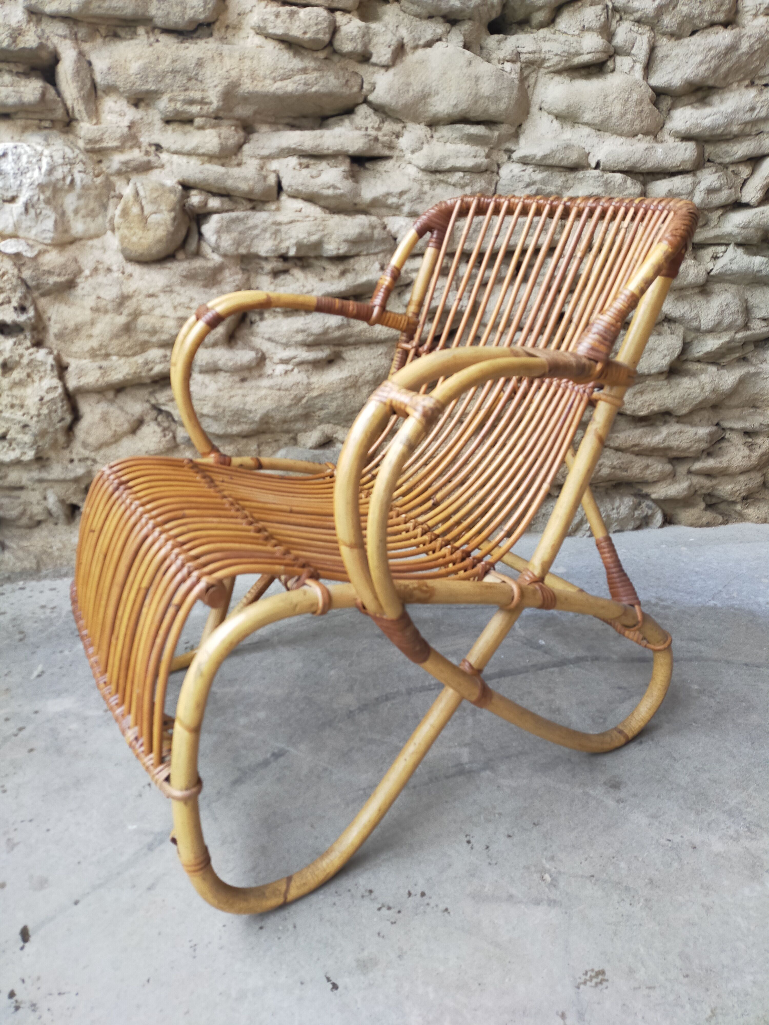 Pair of rattan chairs