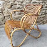 Pair of rattan chairs