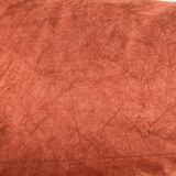 Nappe drap rideau lin ancien brodé main teint