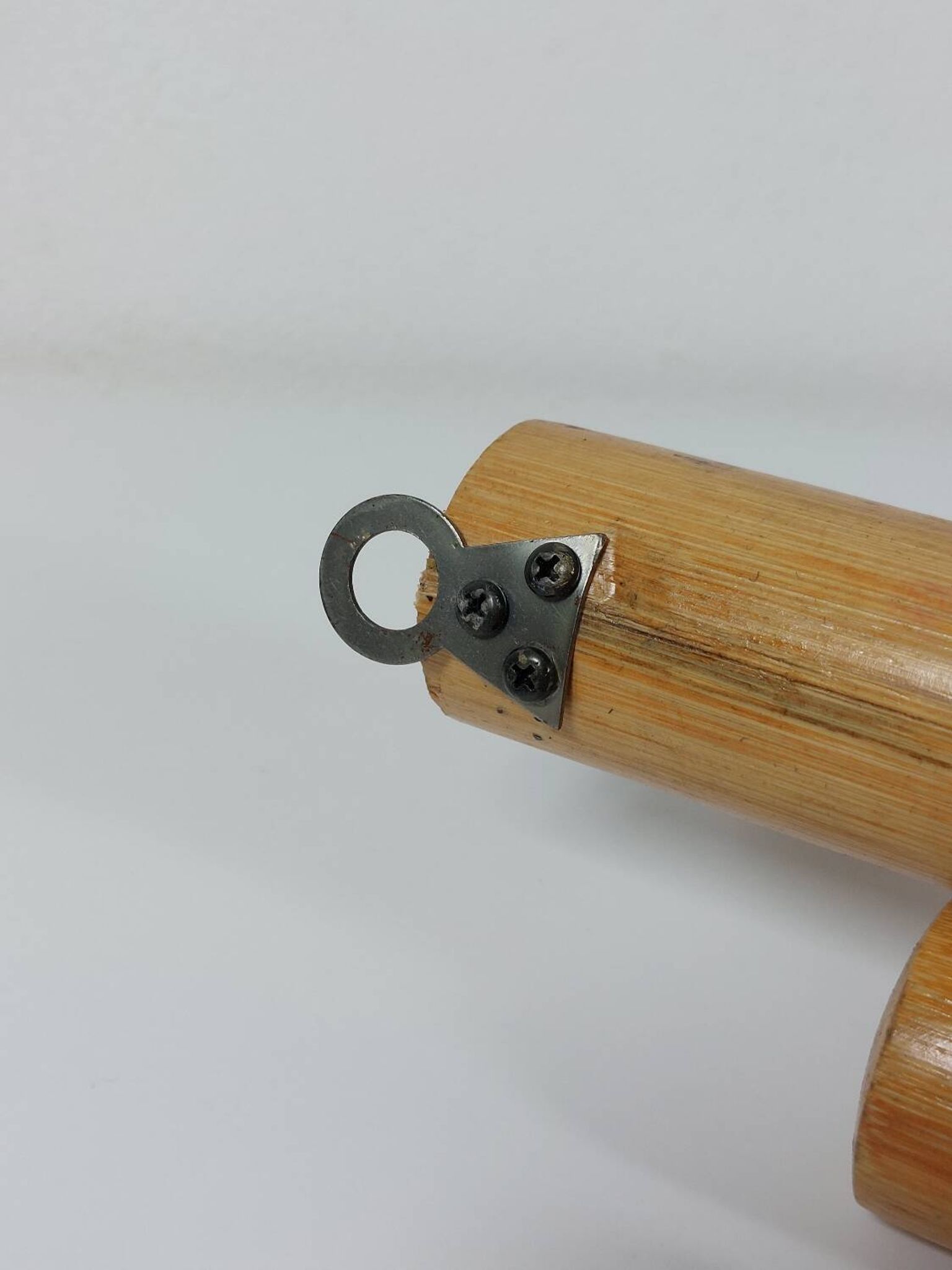 Porte-manteaux muraux vintage en bambou du milieu du siècle
