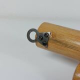 Porte-manteaux muraux vintage en bambou du milieu du siècle