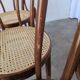 Set of 6 Bentwood Dining Chairs with Cane Seat / Bistro Thonet Style Chairs