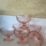 6 large dessert ice cream bowls Rosaline Luminarc France