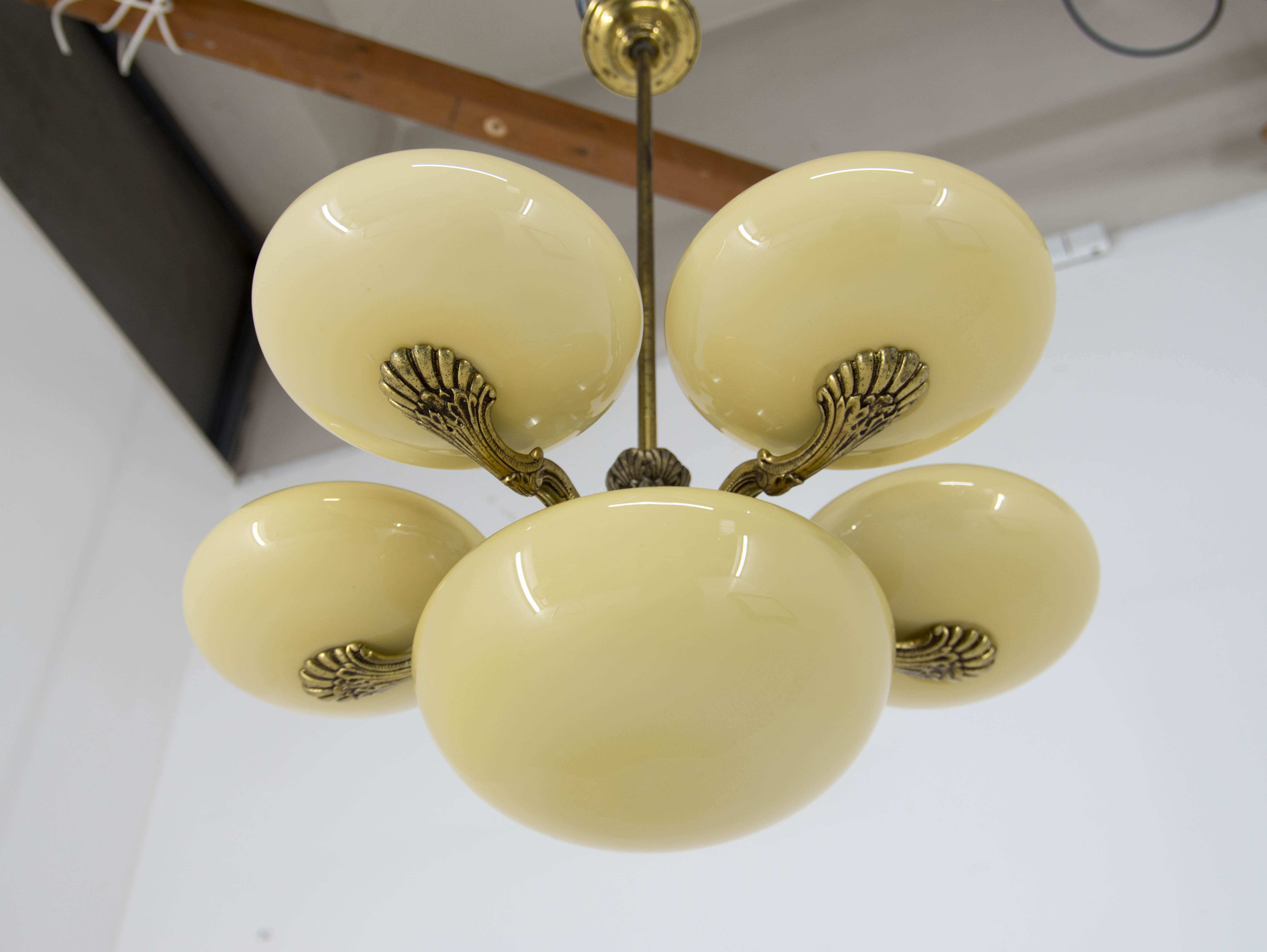 Art nouveau chandelier, 1930s