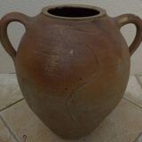 Large two-handled terracotta jar