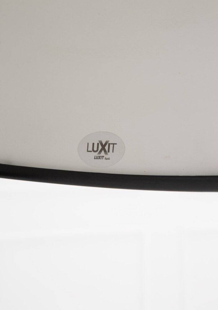 The Great JJ black floor lamp by Jac Jacobsen for Luxit Leucos, 1980s