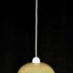 Art Deco pendant light in beige and vintage brown marble effect opaline glass