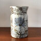 Ceramic pitcher by Gustave Reynaud workshop Le Murier Vallauris 60s vintage