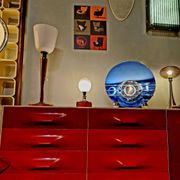 Murano glass, vintage 70s table lamp