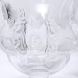 Pair of vases Lalique - Crystal Cast - Elisabeth - Period : XXth - Style : Art Deco