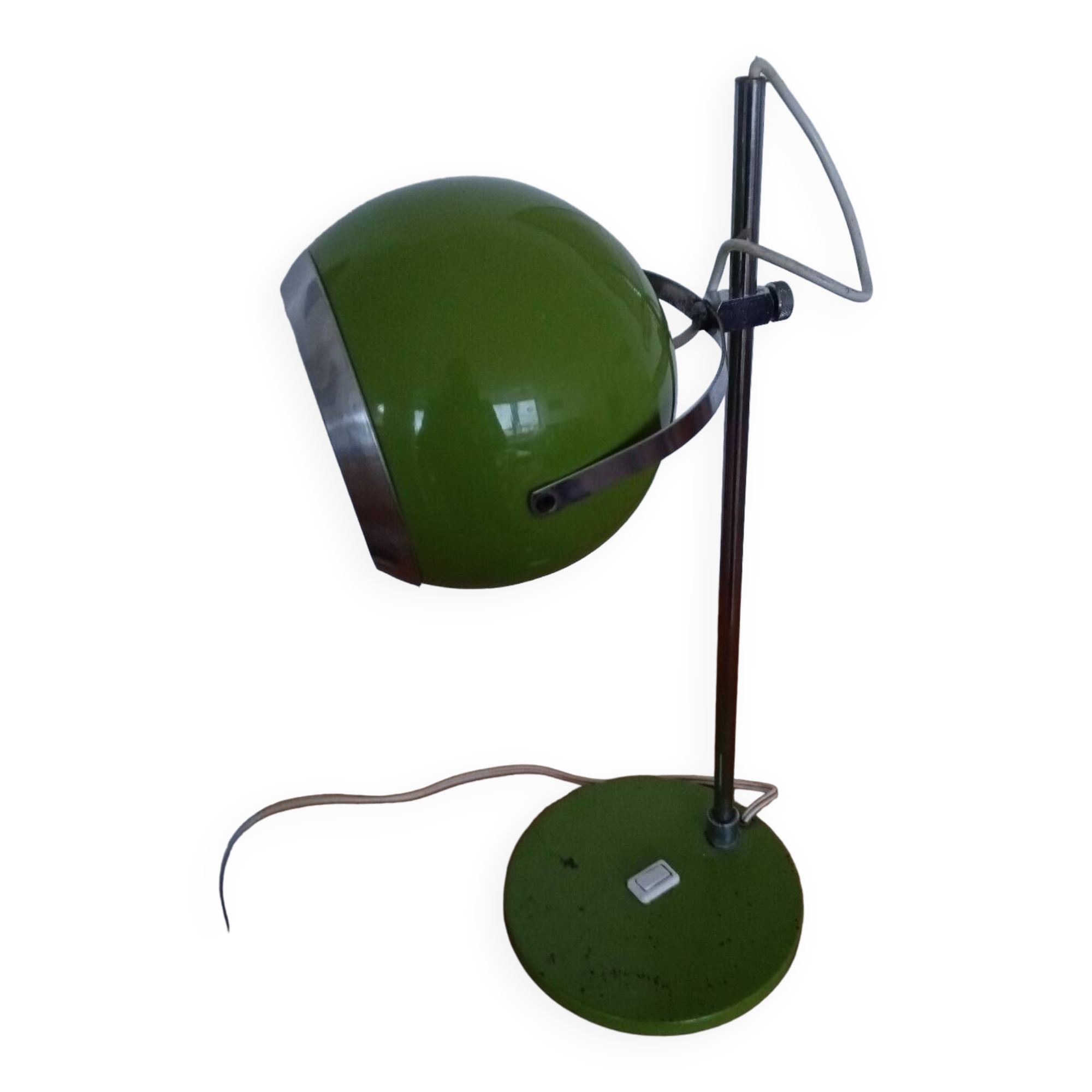 Lampe à poser vintage eyeball verte