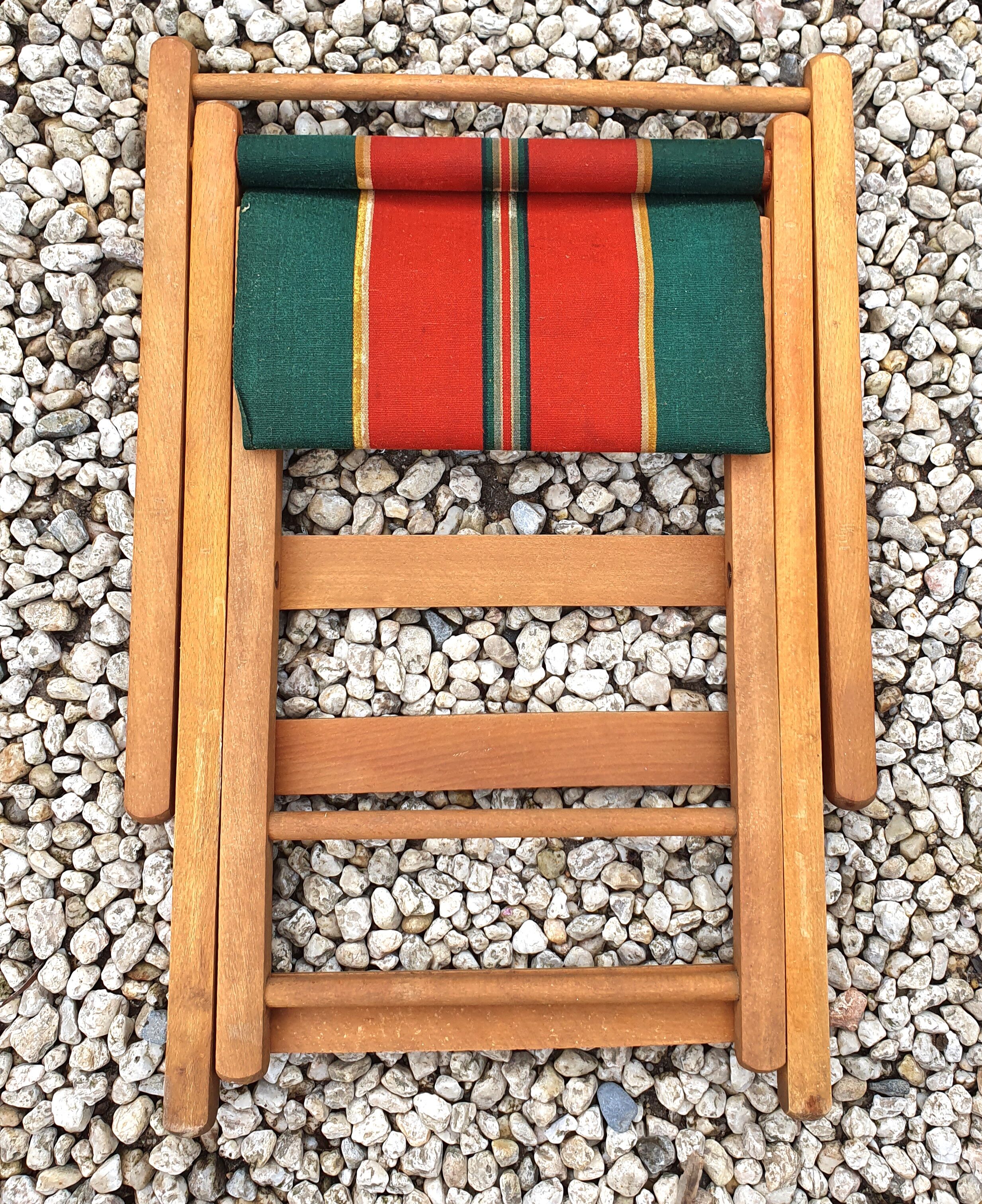 Folding chair of fisherman fabric bayadère