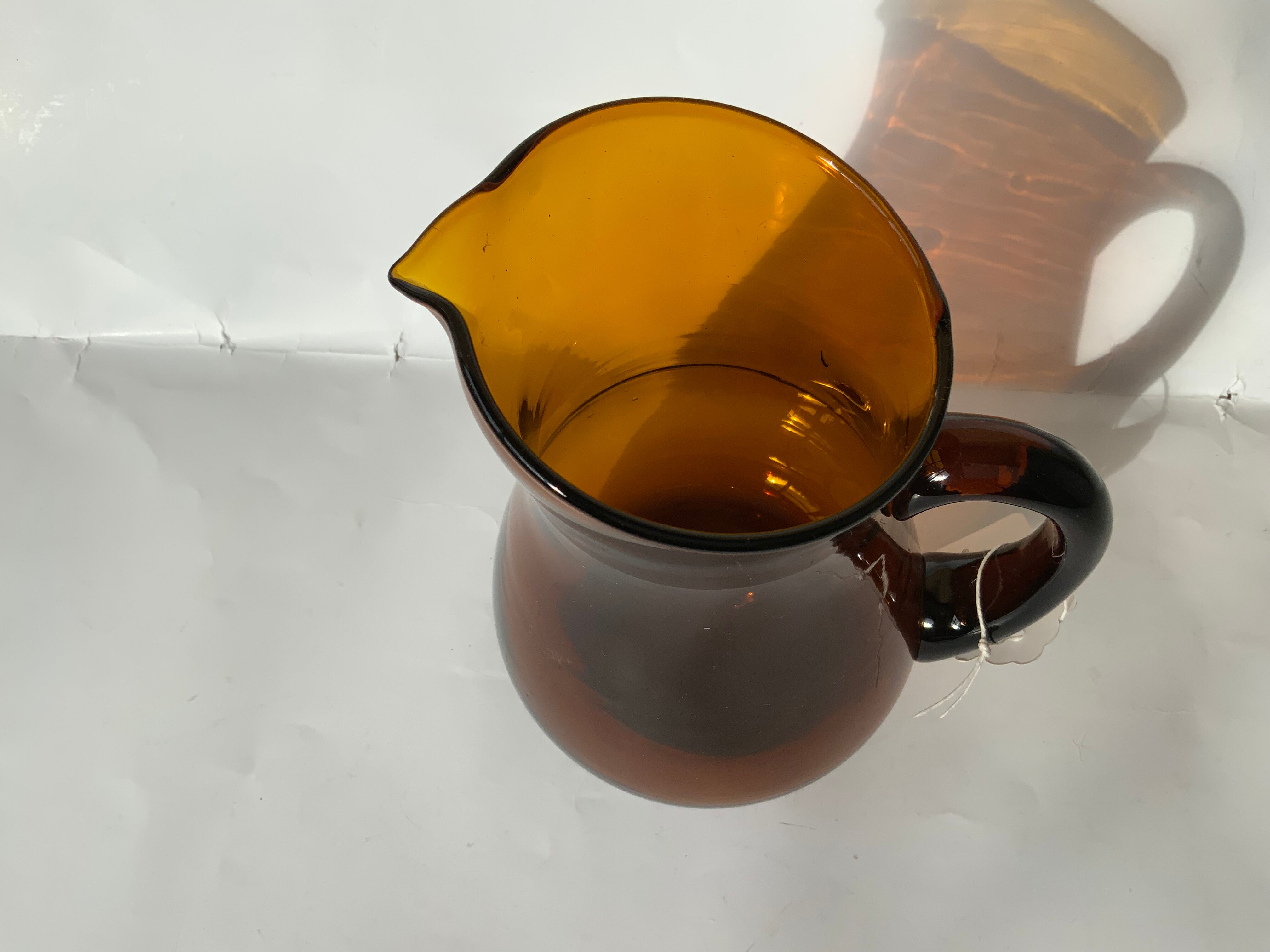 Selency amber decanter x Monoprix Croisé Laroche