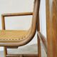 Vintage Wooden Cane Armchair by Branko Ursic: Mid-Century Lounge Chair