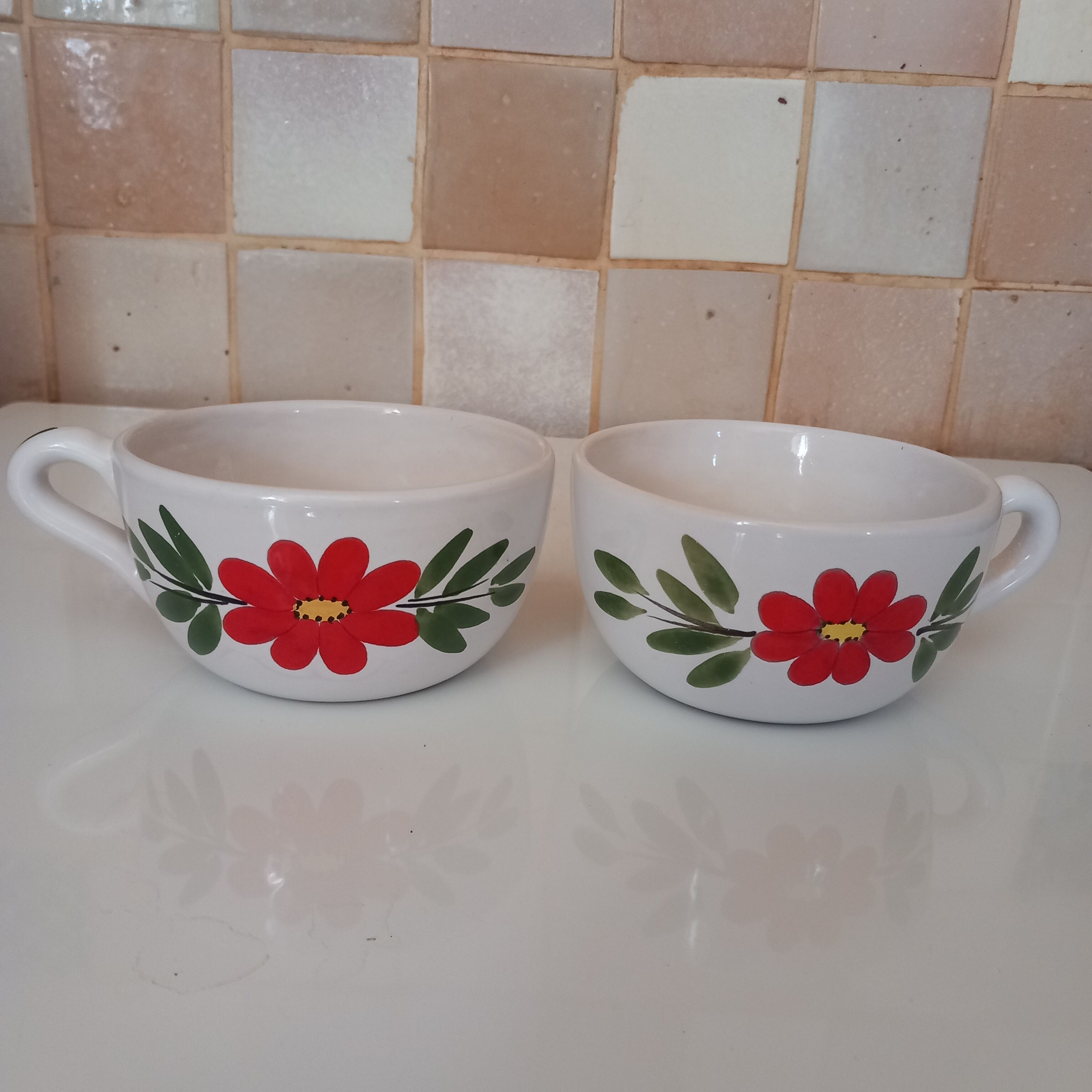 Large vintage cups