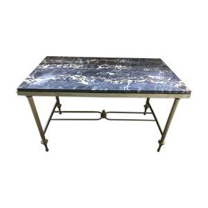 table basse laiton et