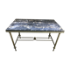Brass and marble coffee table