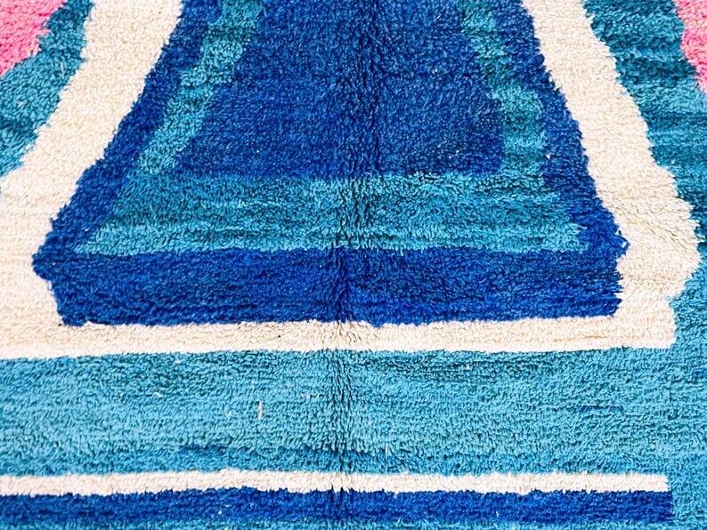Handmade Moroccan beni ourain rug size 150 x 250 cm