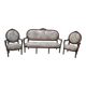 Louis XVI style antique sofa and armchair