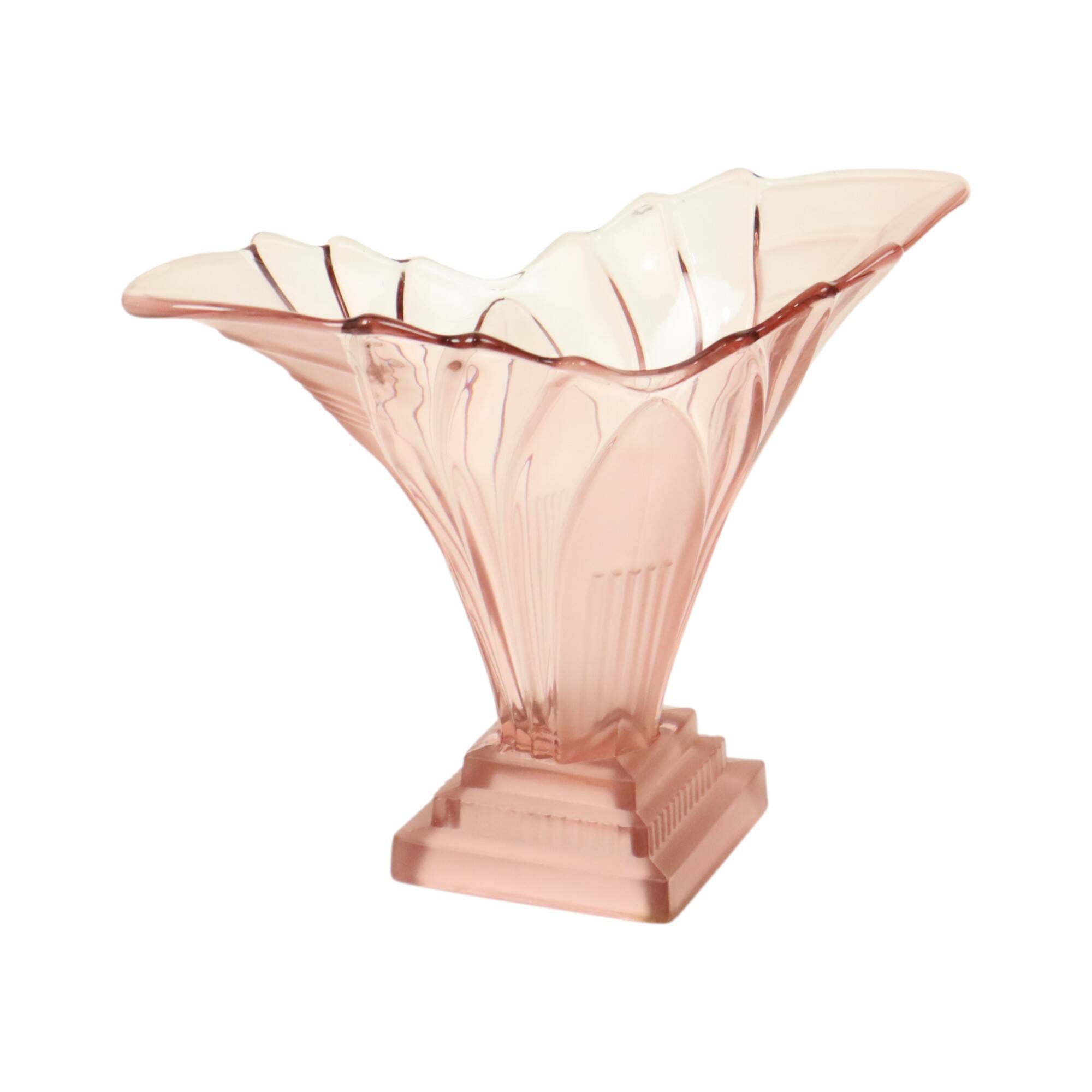 Art Deco Style Vase Model Greta 1950s Walther VEB Sachsenglas
