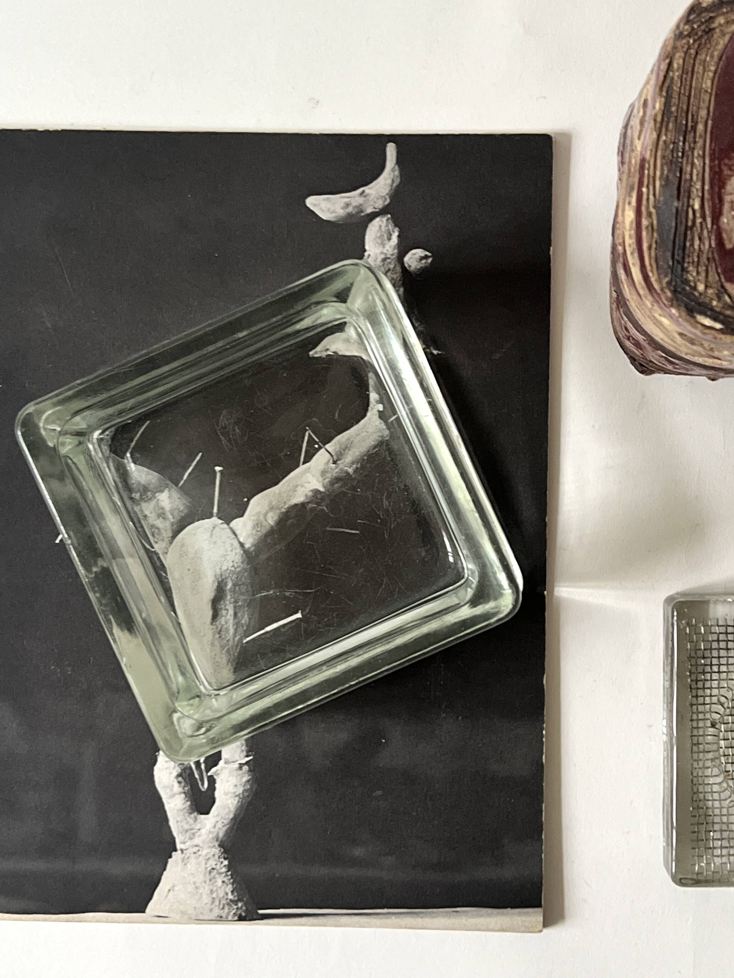 Lumax Bauhaus glass trinket tray/ashtray, 1970