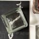 Lumax Bauhaus glass trinket tray/ashtray, 1970