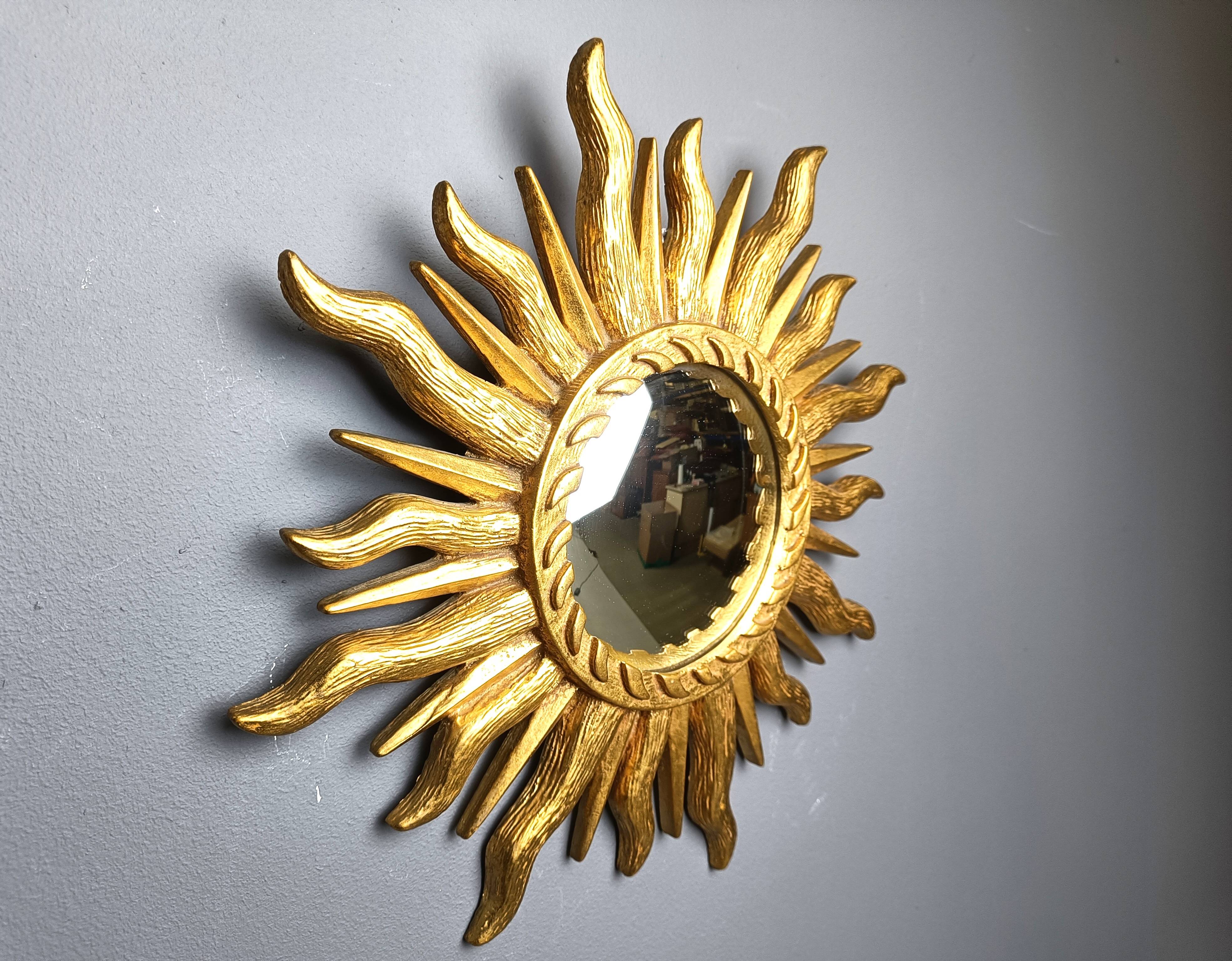 Vintage sunburst mirror, 1960s