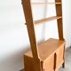 Bibliothèque de style scandinave, pieds compas, 1950/60'