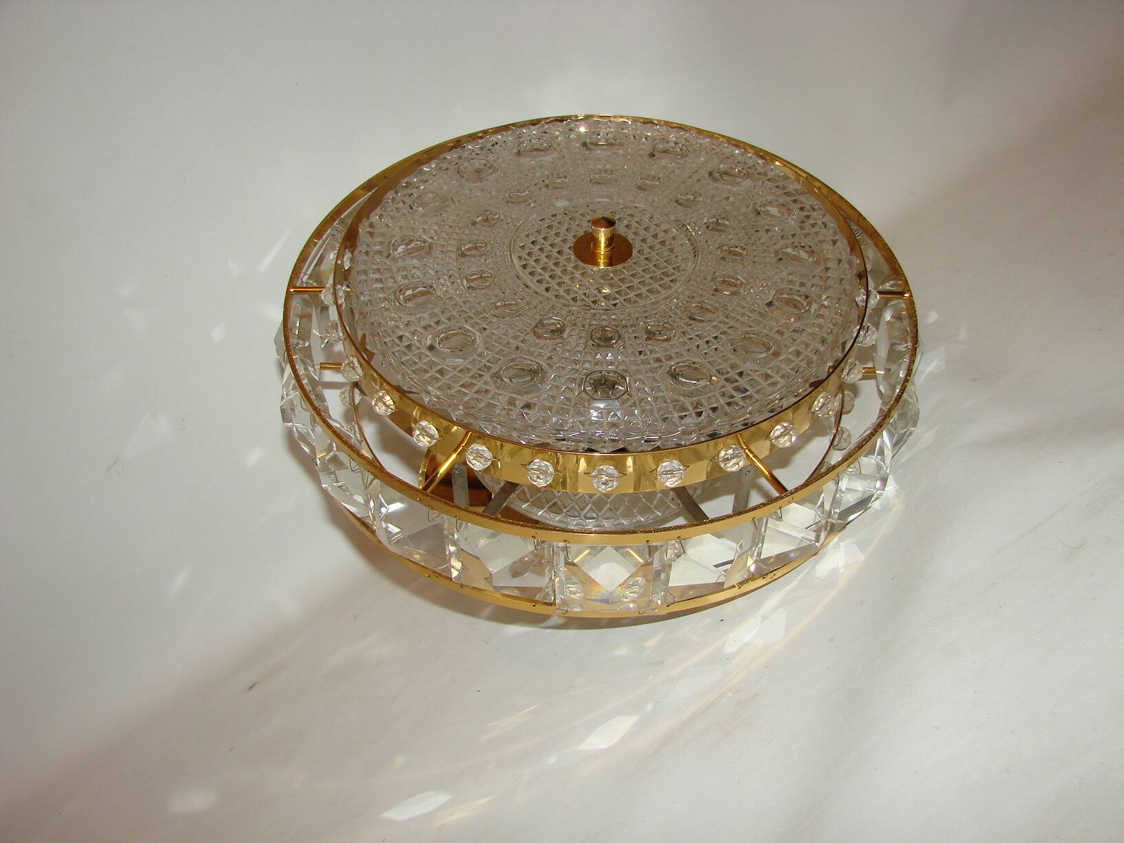 Crystal pendant lamp Proj. Carl Fagerlund for Orrefors, Sweden, 1960s