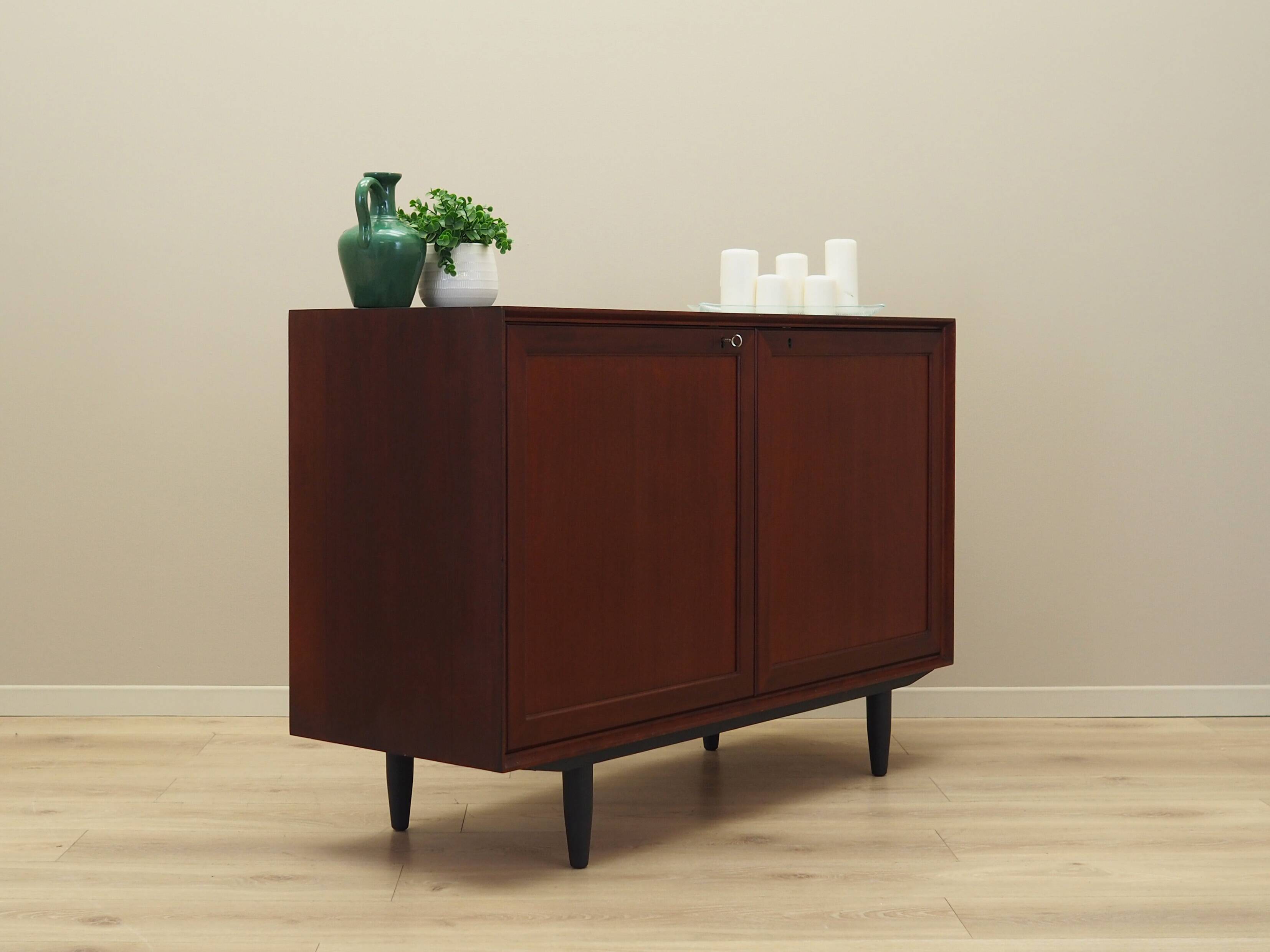 Mahogany cabinet, Danish design, 1970s, manufacturer: PMJ Viby J