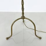 Brass floor lamp, circa 1940