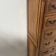 Regency-style chest of drawers in solid cherry wood, 20th century.