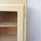Top buffet glass doors 50s patinated almond green