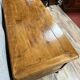 Louis XV period center desk in solid cherry wood circa 1750 Opening in