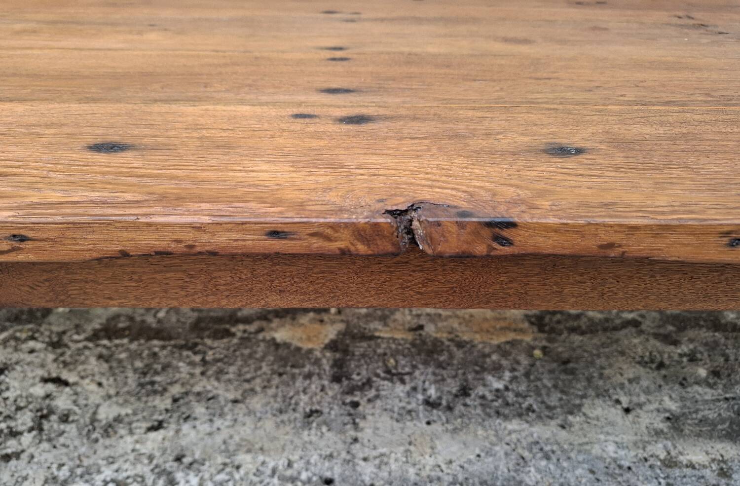 Table de ferme en chêne massif