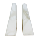 Pair of book greenhouses in alabaster white marble