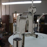 Machine age / functionalism chandelier, 1930s, restored