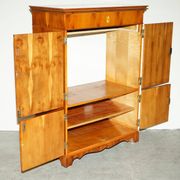Wooden buffet TV in yew Abbey Craft Mid-Century Modern Sheraton details