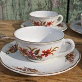 Set of six Digoin cups, Trouvère model