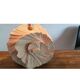 Large 1980s natural stone sculpture lamp.