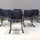 Vintage cirkel chairs by Metaform, 1980s, set of 6