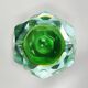 1960s Stunning large green and yellow ashtray/bowl/catchall by Flavio Poli for Seguso