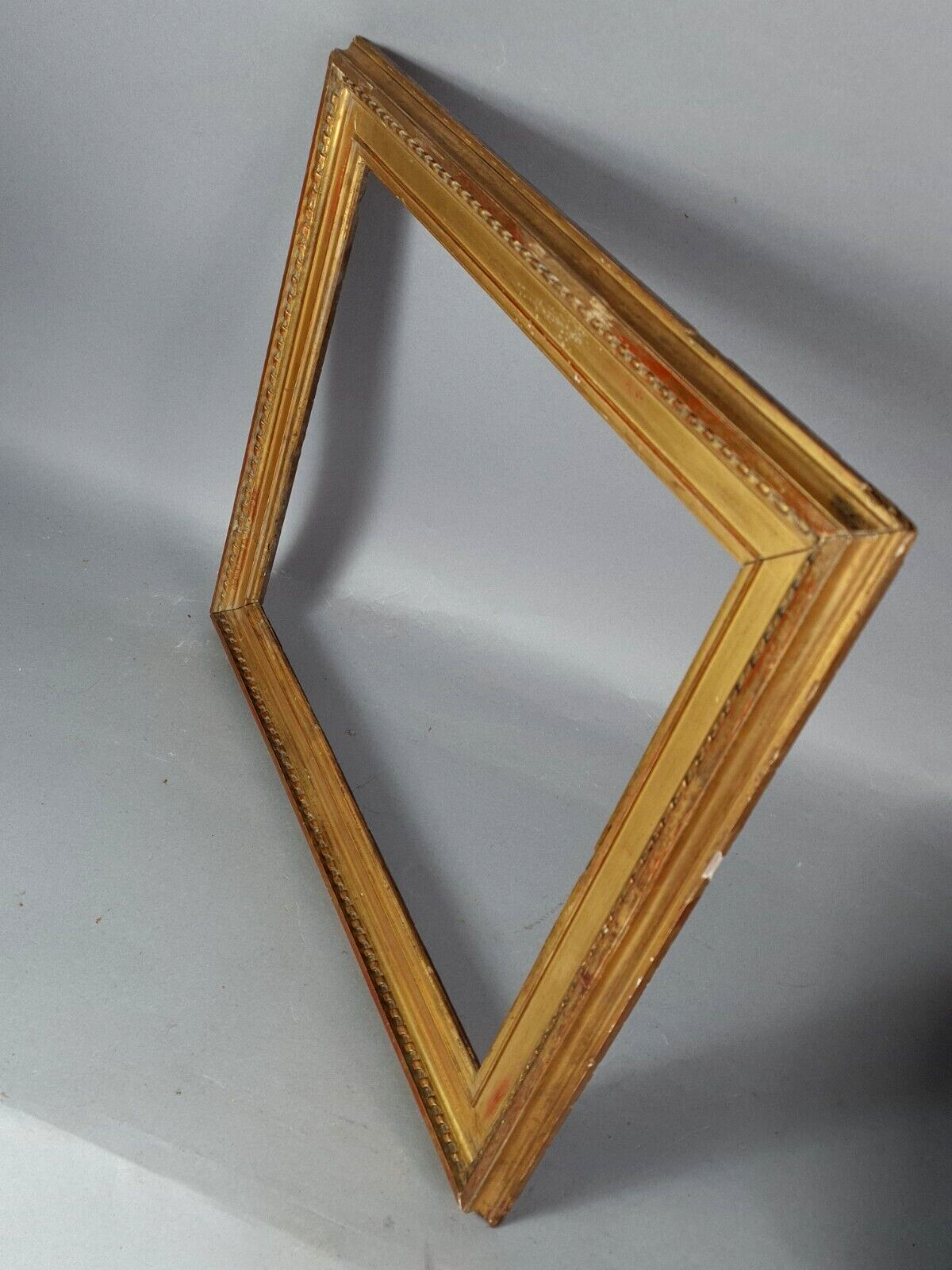 Old frame wood stucco gilding original 50x42 foliage 41x33 cm SB