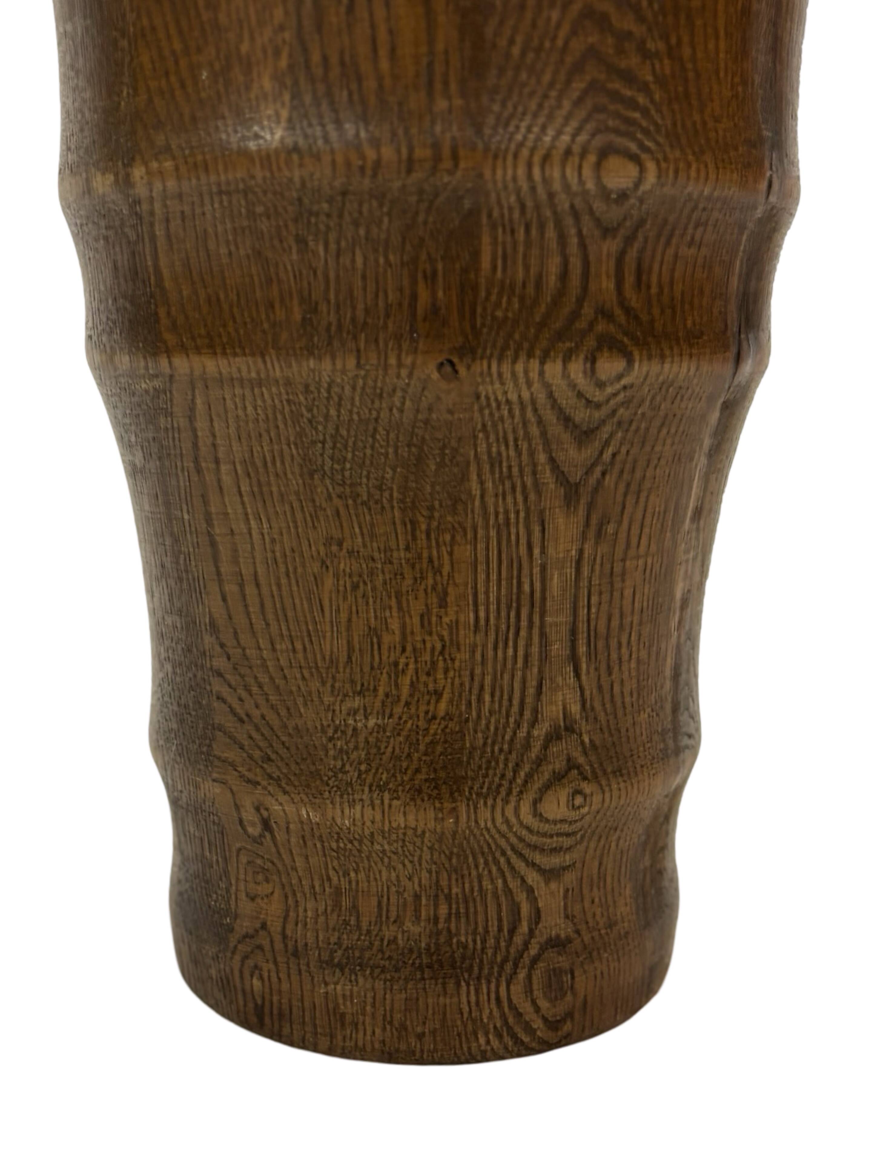 Vintage umbrella holder wooden basket storage 1960 minimalist design