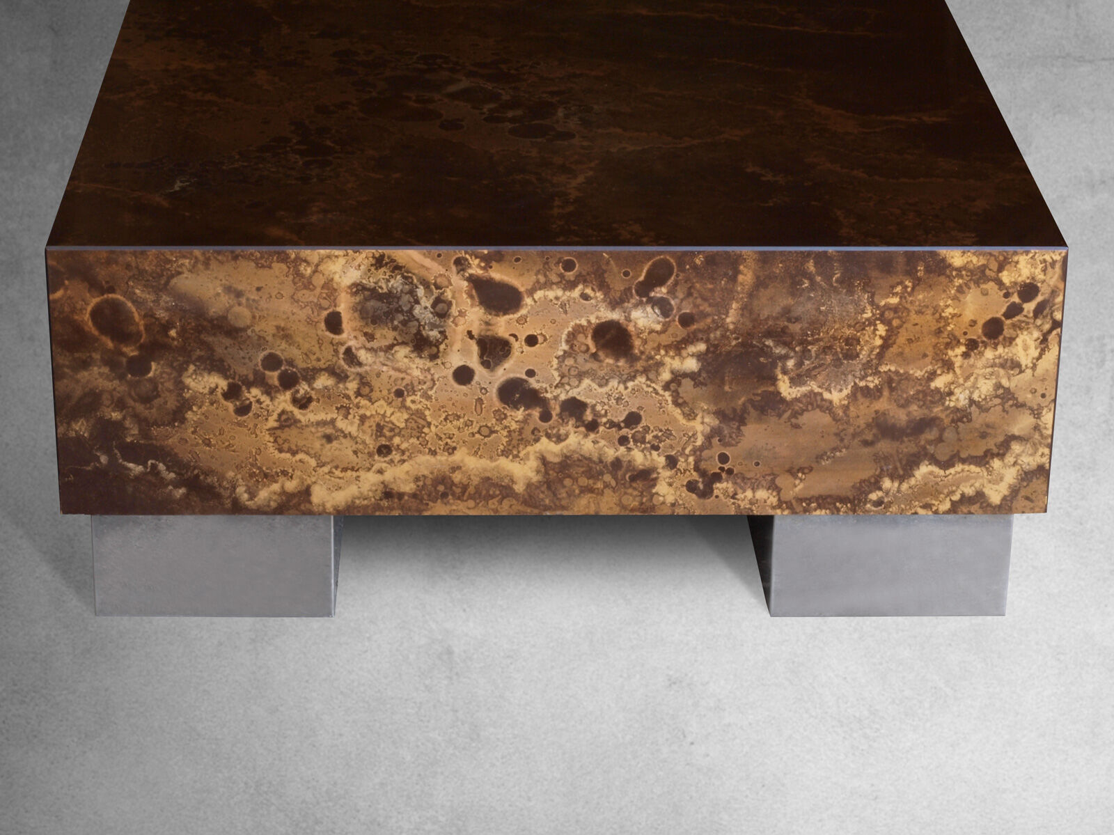 Set of low tables solar flare pattern by Guy Lefevre for Roset line