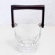 Crystal and wood ice bucket 1970
