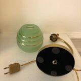 Old art deco brass lamp