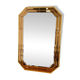 Vintage Schöninger smoked mirror, large octagonal beveled wall mirror