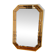 Vintage Schöninger smoked mirror, large octagonal beveled wall mirror