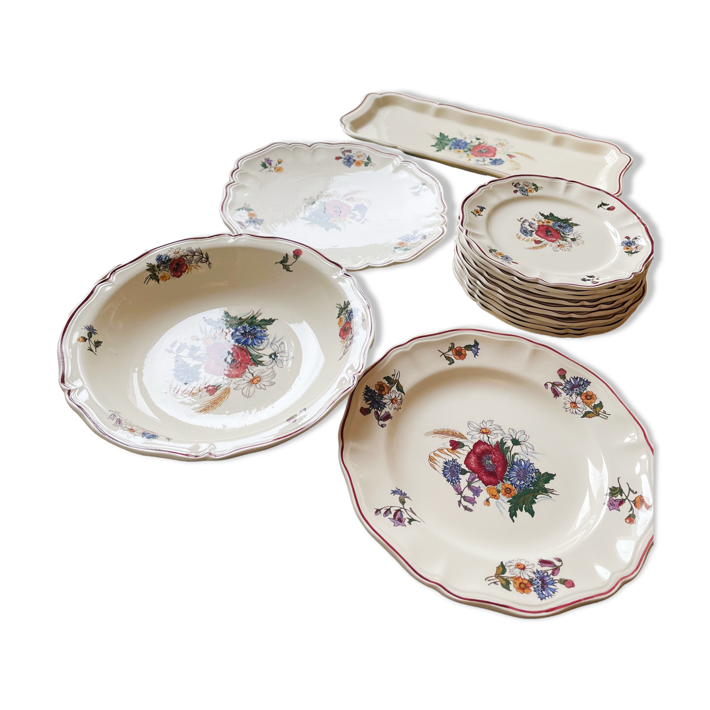 Dessert service agreste sarreguemines